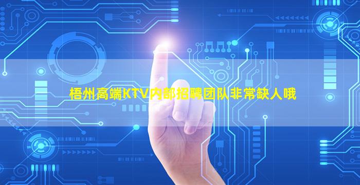 梧州高端KTV内部招聘团队非常缺人哦
